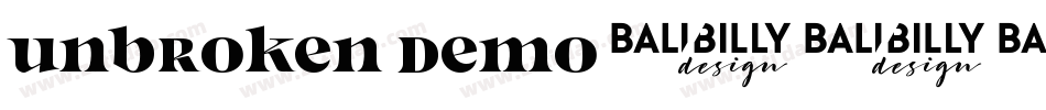 Unbroken Demo字体转换